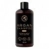 Shampooing avec Huile de Argan pour Homme 480ml - Naturelle Argan Oil Shampoo et Extraits dherbes pour tous les Types de Che