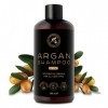 Shampooing avec Huile de Argan pour Homme 480ml - Naturelle Argan Oil Shampoo et Extraits dherbes pour tous les Types de Che
