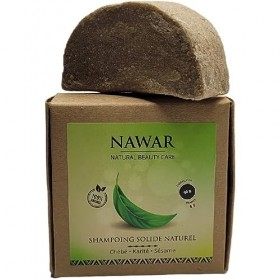 Shampoing solide 100% Naturel artisanal - chebe, Karité, Huile de Sésame NAWAR- cuir chevelu et cheveux gras - anti-casse 90 