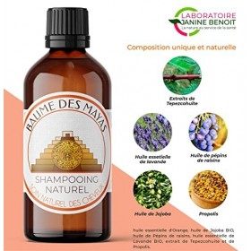 BAUME DES MAYAS® - Shampooing Mayas - Pour Cuir Chevelu Irrité, À Problèmes ou Sujet aux Démangeaisons - Composition 100% Nat