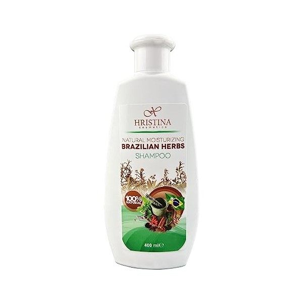 Hristina lhumidité shampooing 100% naturel Brésilien Herbes 400 ml