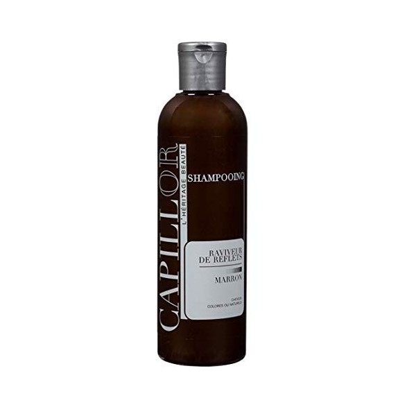 Capillor Shampooing Raviveur Marron - Pour Tous Types de Cheveux – Pour Cheveux Colorés ou Naturels – Redonne Brillance et In