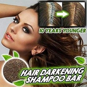 Delaspe Shampooing Noircissant pour Les Cheveux Shampooing pour Teinture Capillaire Shampooing Noircissant Naturel Shampooing