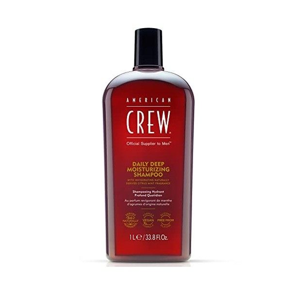 AMERICAN CREW Shampooing Hydratant Profond Quotidien Daily Deep Moisturizing, 1 L