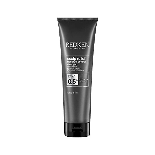 Redken, Shampoing Antipelliculaire Hydratant & Apaisant pour Cheveux Secs & Cuir Chevelu Sensible, Scalp Relief Dandruff Cont