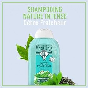 Le Petit Marseillais Shampooing infusion Détox thym et thé vert Bio - Le flacon de 250 ml