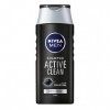 Nivea Men Shampooing Active Clean 250 ml pour homme au charbon actif pour cheveux normaux à gras, shampooing nettoyant en p