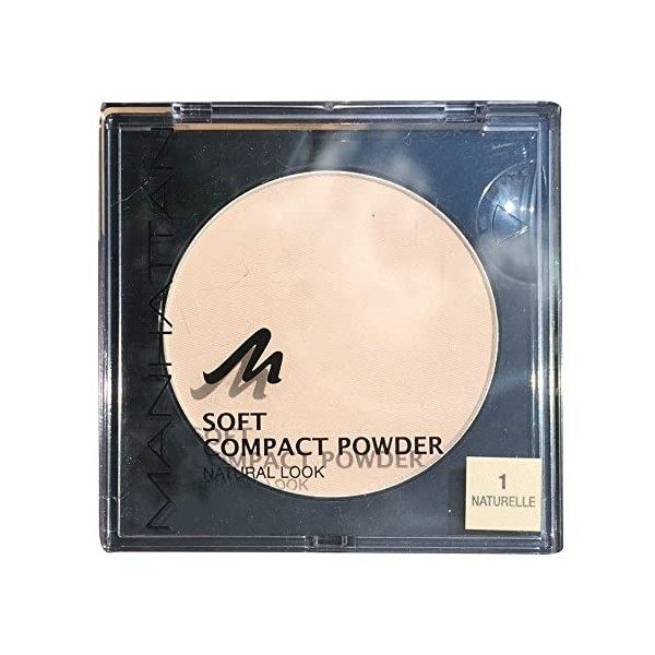 Manhattan Soft Poudre compacte, et légère pour une apparence mate et uniforme, couleur Naturelle 1, 1 x 9g