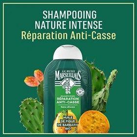 Le Petit Marseillais Shampooing Infusion Réparation, Cheveux Cassants, Infusion de Calendula BIO & Figue de Barbarie BIO, 250