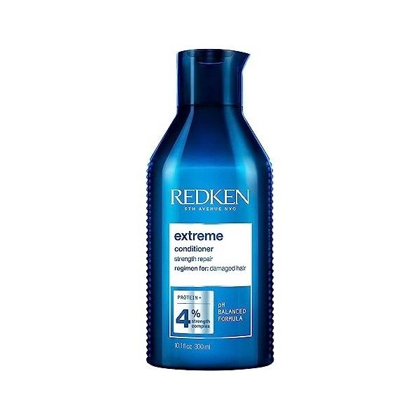 Redken, Après-Shampoing Fortifiant pour Cheveux Abimés, Riche en Protéines, Extreme, 250 ml