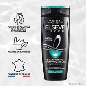 LOréal Paris Elseve Homme Shampooing Homme Renforçateur pour Cheveux Fragiles à lArginine 1 Unité