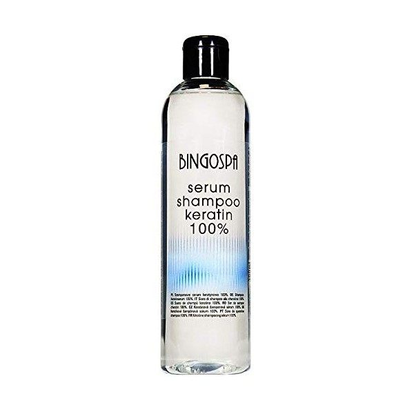 BINGOSPA Serum shampooing à la kératine contre la casse des cheveux et les pointes fourchues - 300 ml