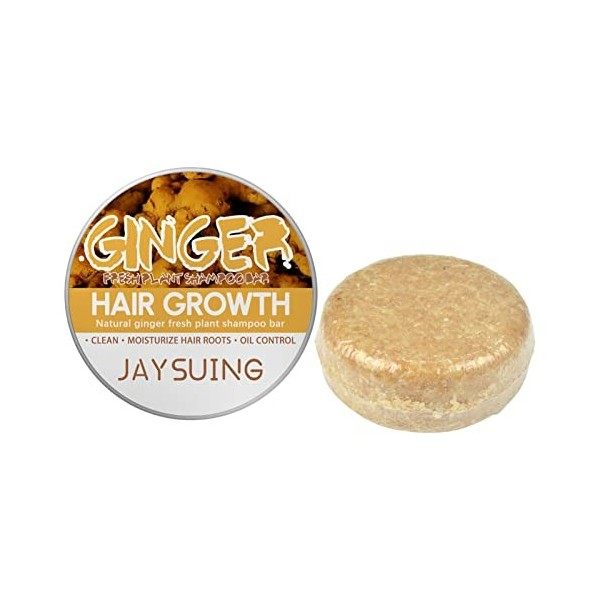 Hitburu Ginger Hair Soap, Savon De Shampooing Au, Ginger Hair Shampoo - Barre De Shampoing Solide pour Cheveux, Savon Au pour