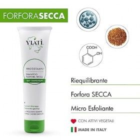 YLATÌ | Shampoing Dépelliculant pour le traitement du cuir chevelu avec formule sèche – action purifiante – anti-inflammatoir