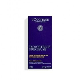LOCCITANE - Émulsion Enrichie Immortelle Précieuse - Soin Complet de Jour et de Nuit - Peau Lissée, Rebondie et Teint Unifor