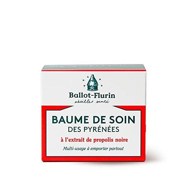 Ballot Flurin - Baume Soin Pyrénées - Propolis noire - Fabriqué en France - Certifié Comébio - 30 ml