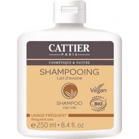 Cattier Shampooing, Lait davoine, Usage quotidien, BIO, 250 ml