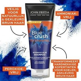 John Frieda Blue Crush pour brunettes Shampooing Bleu 250ml