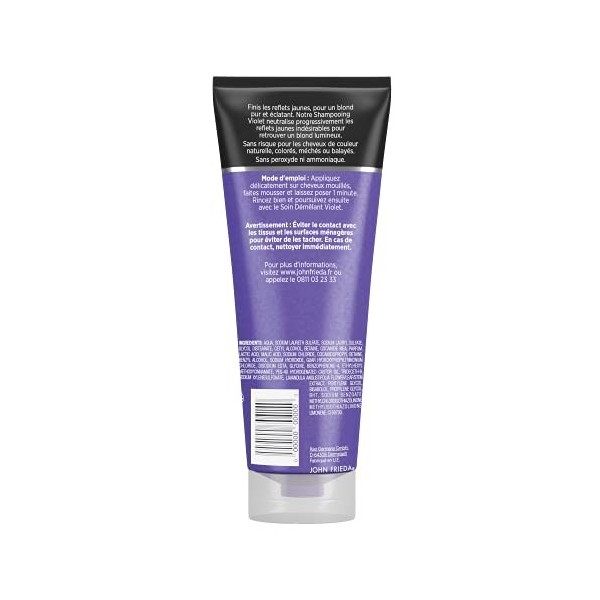 JOHN FRIEDA Ultra Violet pour Blondes Shampooing Correcteur Couleur - lot de 4x250ml