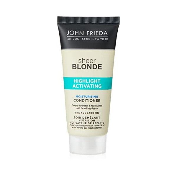 John Frieda Shampooing hydratant pour cheveux blonds clairs, 50 ml, lemballage peut varier