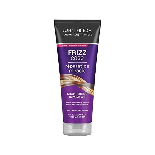 JOHN FRIEDA - Frizz Ease Shampooing Réparation Miracle 250Ml - Lot De 3 - Offre Special
