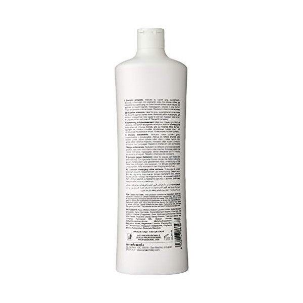 FANOLA NO YELLOW Shampooing anti-jaunissement, lot de 1 2 x 1000 ml 