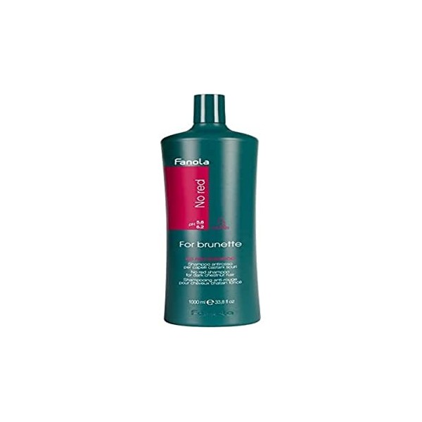 Fanola No Red Shampoo 1000ml - shampooing anti-rougeurs pour cheveux bruns