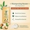 LE PETIT OLIVIER - Shampooing Baume Soin Réparateur - Karité & Macadamia - Nourrit & Répare - Cheveux Très Secs Ou Frisés - S