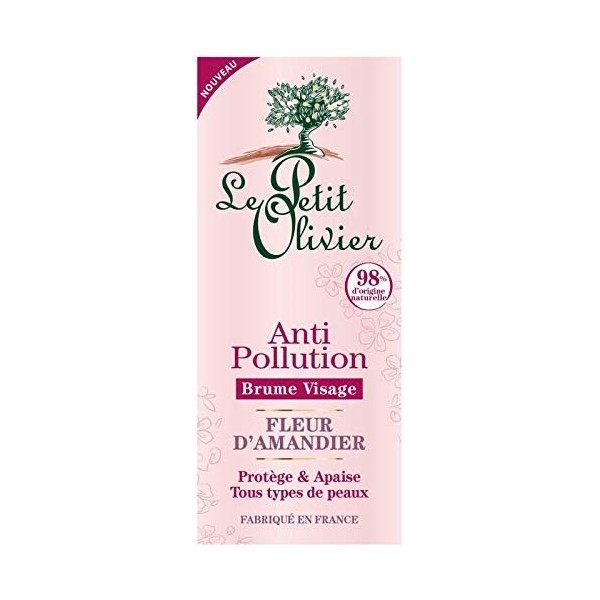 Le Petit Olivier - Anti-Pollution Brume Visage Fleur DAmandier 50 Ml - Lot De 3 - Prix Du Lot - Livraison Rapide En France M