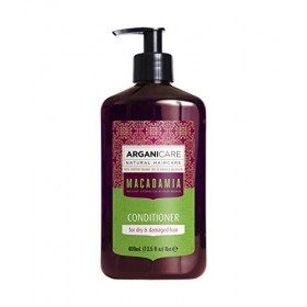 Arganicare - Mon Duo Macadamia - 1 Shampoing 400 ml - 1 Après Shampoing 400 ml + 1 Chouchou Couleurs Aléatoire Offert