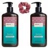 Arganicare - Mon Duo Argan - Lot De 2 Shampoing 750 ml +1 Chouchou De Couleur Aléatoire Offert