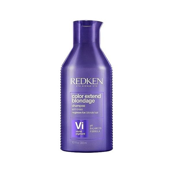 Redken, Shampoing Violet Neutralisant pour Cheveux Blonds, Riche en Protéines, Color Extend Blondage, 300 ml