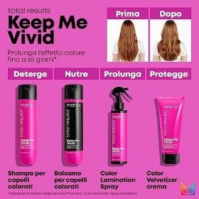 Matrix, Shampoing pour Cheveux Colorés & Fragilisés, Protége & Fortifie, Sans Sulfate, Keep Me Vivid, 300ml
