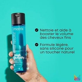 Matrix, Shampoing Volume pour Cheveux Fins, Apporte du Volume & Fortifie, High Amplify, 300ml