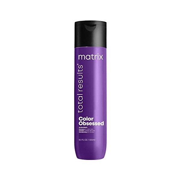 Matrix, Shampoing Protecteur de Couleur pour Cheveux Colorés, Brillance & Hydratation, Color Obsessed, 300ml