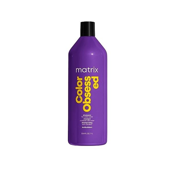 Matrix Matrix Total Results Color Obsessed Shampoo, 33.79 Ounce Bouchon doreille 2 Centimeters Noir Black 