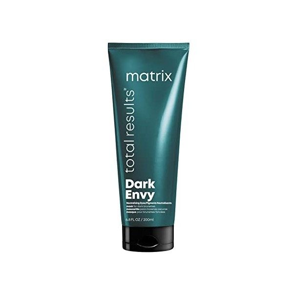 Matrix | Dark Envy | Masque | Pour cheveux colorés | Neutralise les reflets rouges & brillance & hydratation | 200ml & Brass-