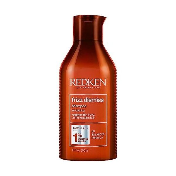 Redken, Shampoing Anti-Frisottis + Masque Lissant + Soin Protecteur de Chaleur pour Cheveux Rebelles & Indisciplinés, Protect