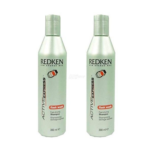 Redken 5th Avenue NYC Active express flash wash Shampooing Protein Soins cheveux - 2 x 300 ml