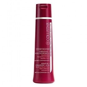 COLLISTAR Shampooing ricostruttivo rebouchage – Ligne actifs purs cheratina + Acide Hyaluronique