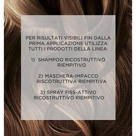 COLLISTAR Shampooing ricostruttivo rebouchage&nbsp;–&nbsp;Ligne actifs purs cheratina + Acide Hyaluronique