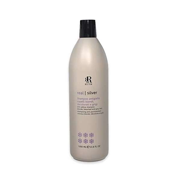 Shampoing anti-jaune, cheveux blonds, décolorés, gris argenté Star Raiopi, 1000 ml