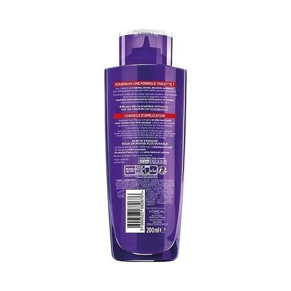 ELSEVE - Color Vive Shampoing Violet 200 Ml - Lot De 3
