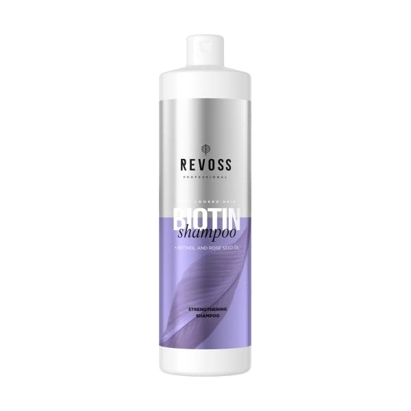 Revoss Inforcer Shampoo Volume 900 ml - Shampooing réparateur avec biotine - Shampooing coiffure dames pour tous types de che