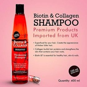 Biotin and Collagen Shampooing 400 ml 1 Unité