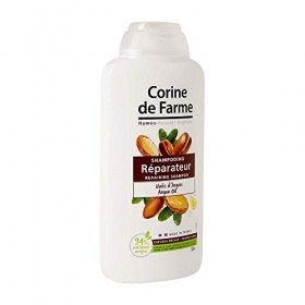 Corine de Farme, Shampooing Réparateur, Huile dArgan, 100% Fabriqué en France, 500ml, Démêle et nourrit intensément les chev