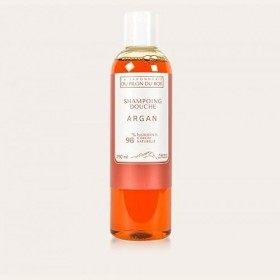 La Savonnerie du Pilon du Roy - Shampoing-douche à lhuile dArgan Bio - Verveine - 98% dorigine naturelle - Hydratant- Revi