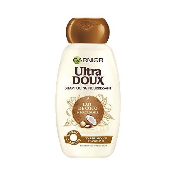 Garnier Ultra Doux Shampooing Lait de Coco Macadamia 250ml - Lot de 4