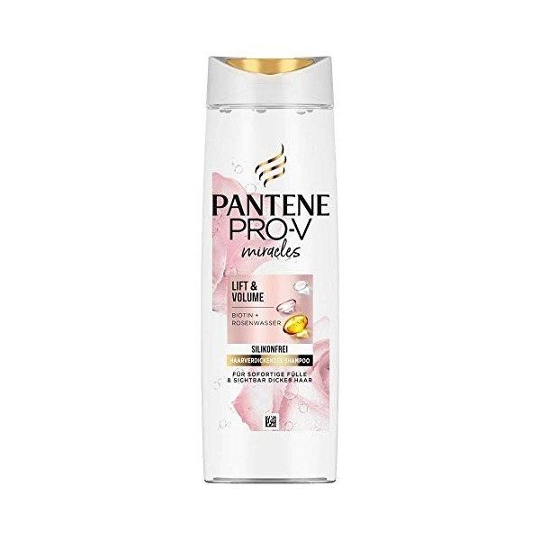 Pantene Pro-V Miracles Lift & Volume Shampooing Silicone 250 ml Biotine + Eau de Rose Beauté Soin des Cheveux Shampooing Femm