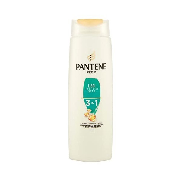 Pantene Pro-V Lisse Effet Soie 3 en 1 Shampooing + Baume + Traitement, 225 ml